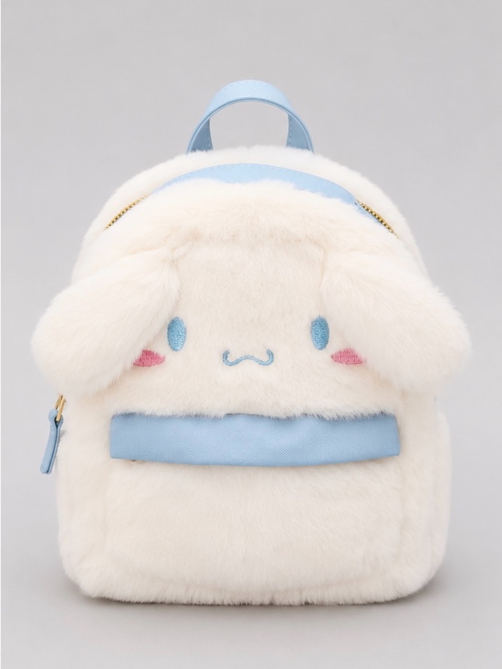 Cinnamoroll Plush Mini Backpack – Soft Faux Fur Book Bag | Brand New